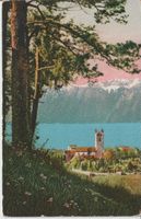 AB 184 Vevey, Eglise de St-Martin et Alpes Savoie ≈ 1930