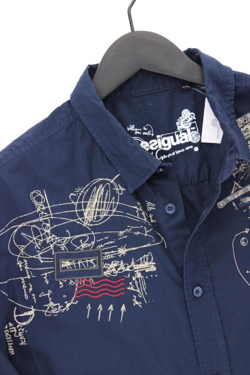Camicie: Desigual Kurzarmhemd Gr. XXL blau – Usato da Neustadt an der Waldnaab venduto da SecondLifeFashion 1
