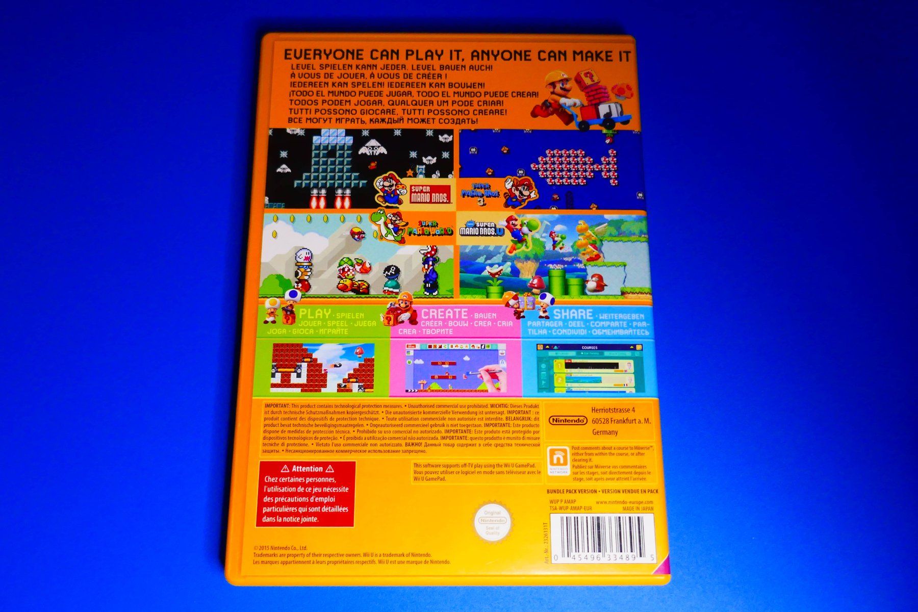 Nintendo Giochi: Super Mario Maker - Nintendo Wii U – Usato da Vuarrens venduto da Espace-Retro 2