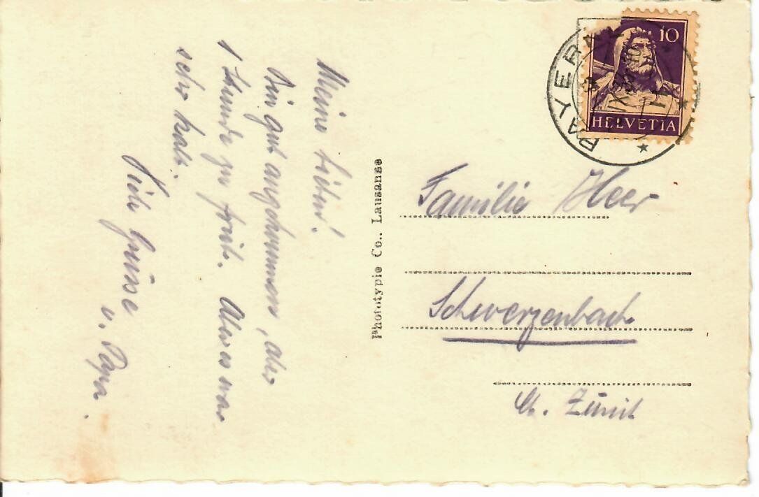 Cartoline postali: Payerne – Usato da Hochdorf venduto da Ziegel-16 1