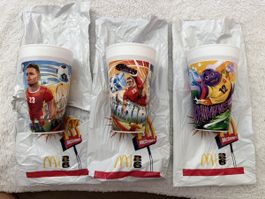 McDonald's Becher Fussball Motiv neu und ungebraucht