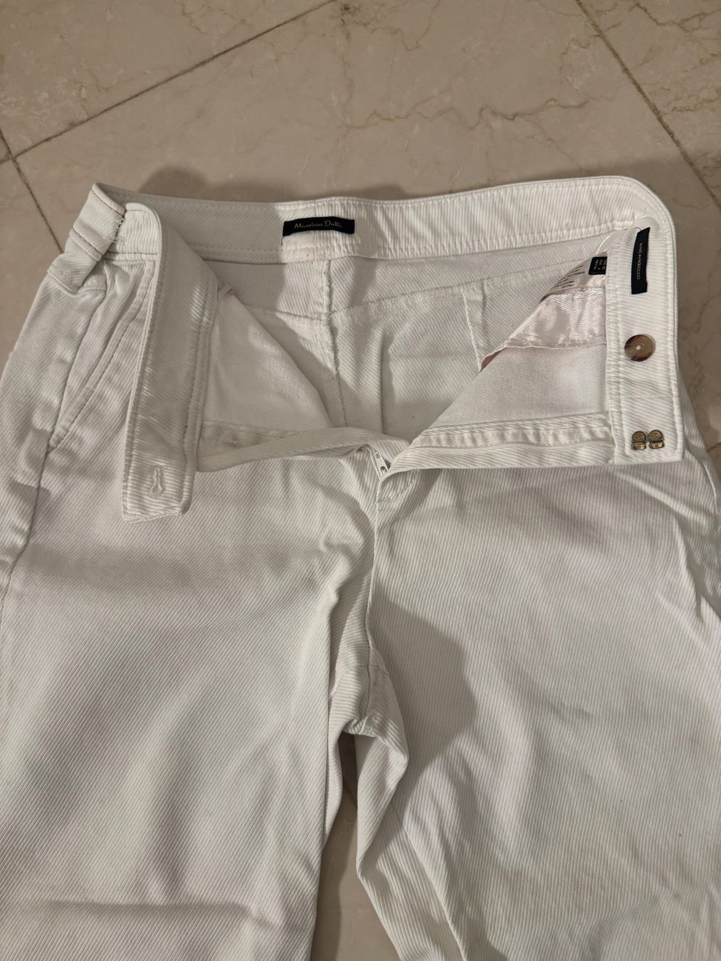 Massimo Dutti Jeans: Massimo Dutti White Jeans – Usato da Basel venduto da mar_dgx7
