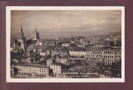LAUSANNE - Cathédrale et Léman