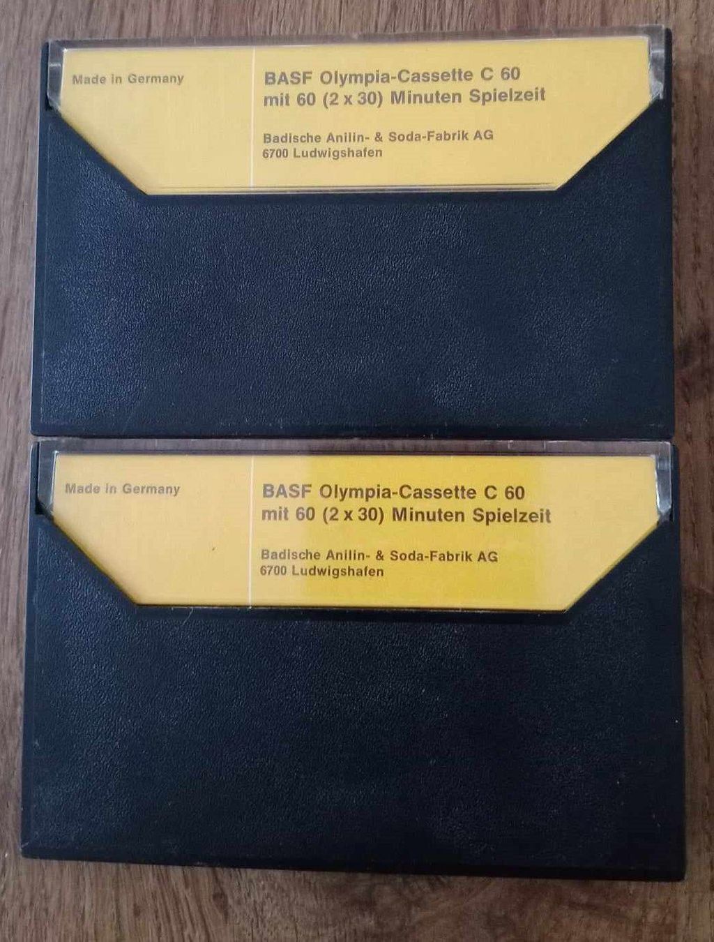 Kompaktkassetten: BASF Olympia Cassette C 60 - Cassette MC 2x – Gebraucht aus Le Locle von  2