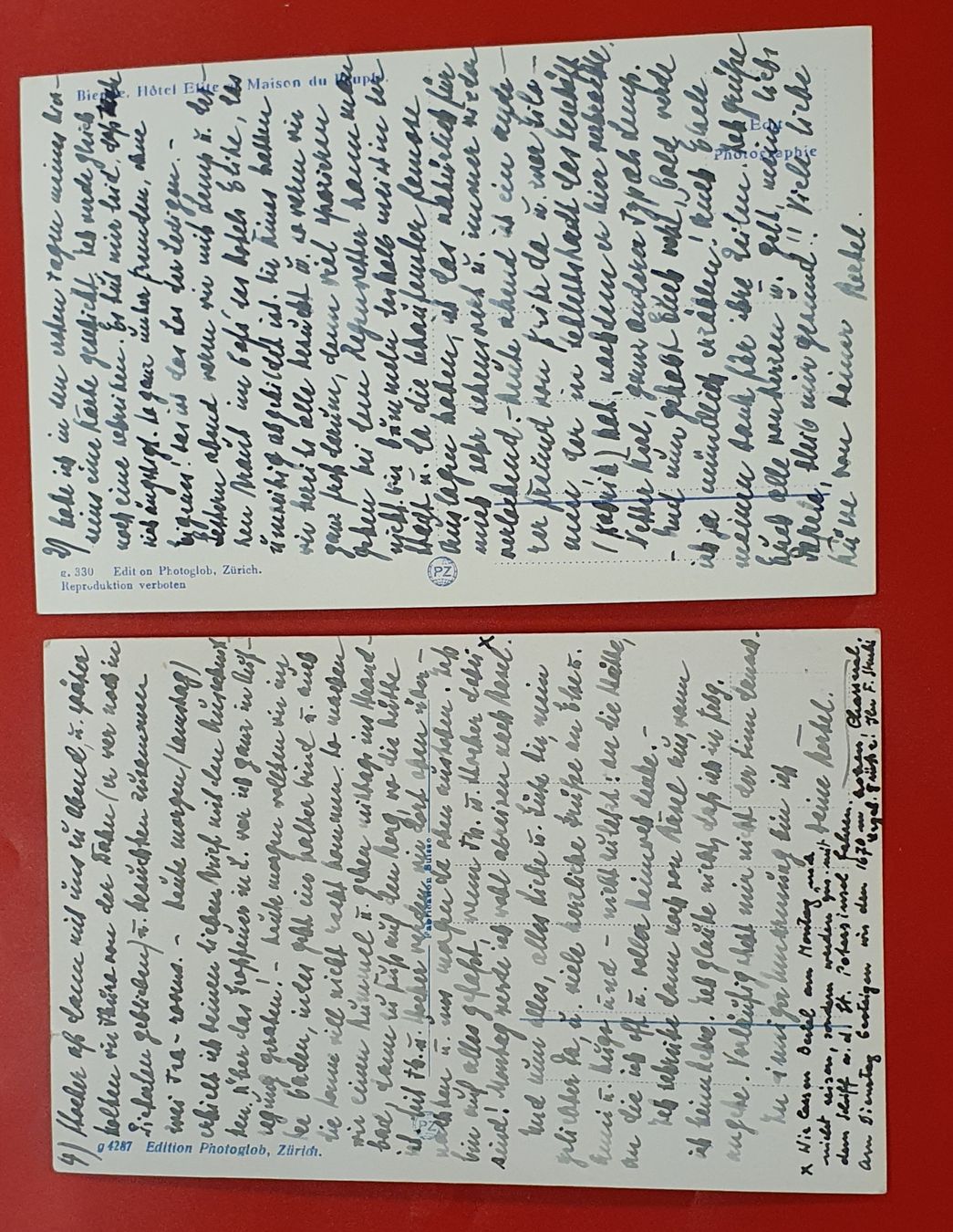 Cartoline postali: 2 Ansichtskarten von Biel – Usato da Kreuzlingen venduto da Rschweiz1 1