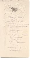 Menu / Speisekarte - Shepheard's  2. Mars 1903