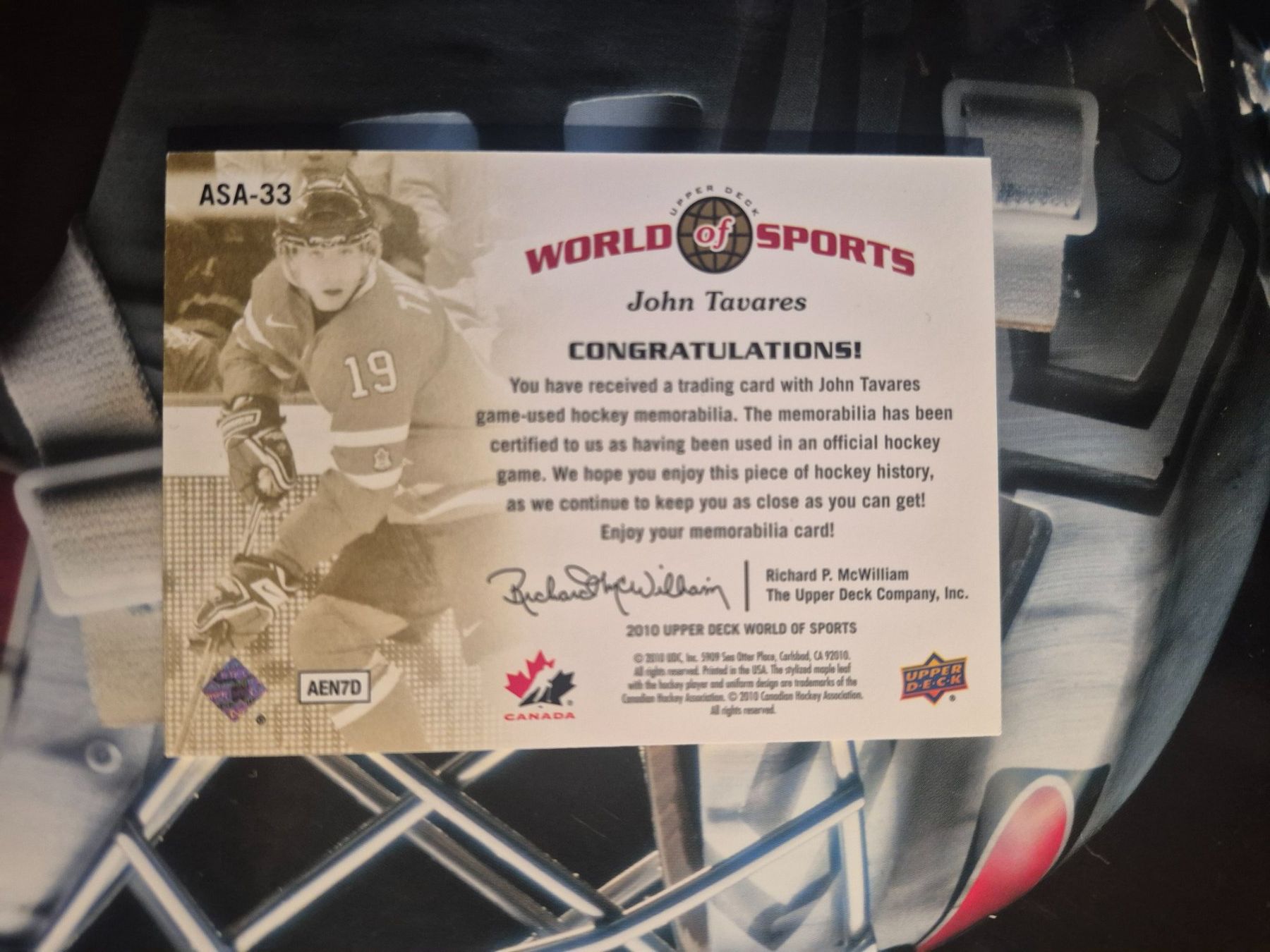 NHL Carte collezionabili: NHL John Tavares Team Canada – Usato da Treiten venduto da Sauber73 1