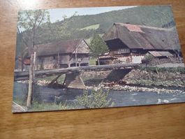 Künstlerkarte 1934, Bauernhaus, farbig, o Neftenbach