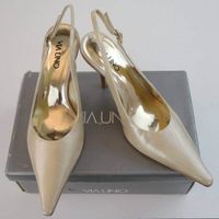 VIA Uno Sandalen Lederschuhe PUMPS /beige/Grösse: EU 36 /NEU