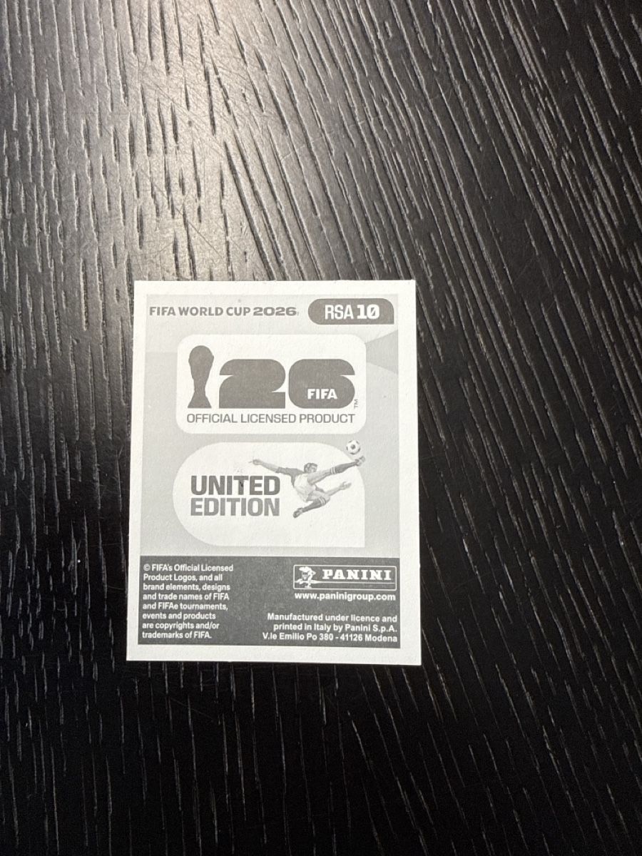 Panini Alben: Panini FIFA World Cup 2026. RSA 10 – Neu (gemäss Beschreibung) aus Oberweningen von Burlli 1