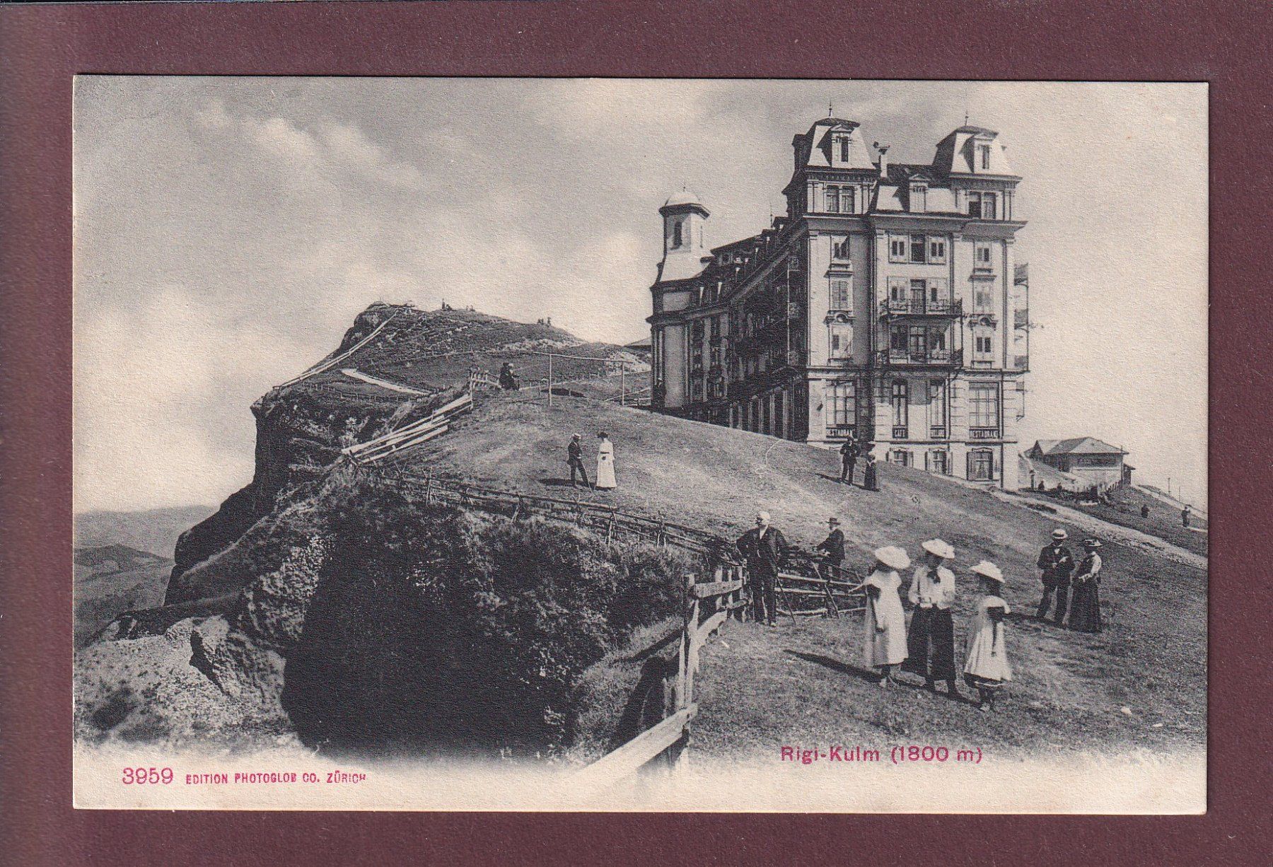 Cartes postales: RIGI-KULM - Leute - 1911 – D'occasion à Pully par nicecards