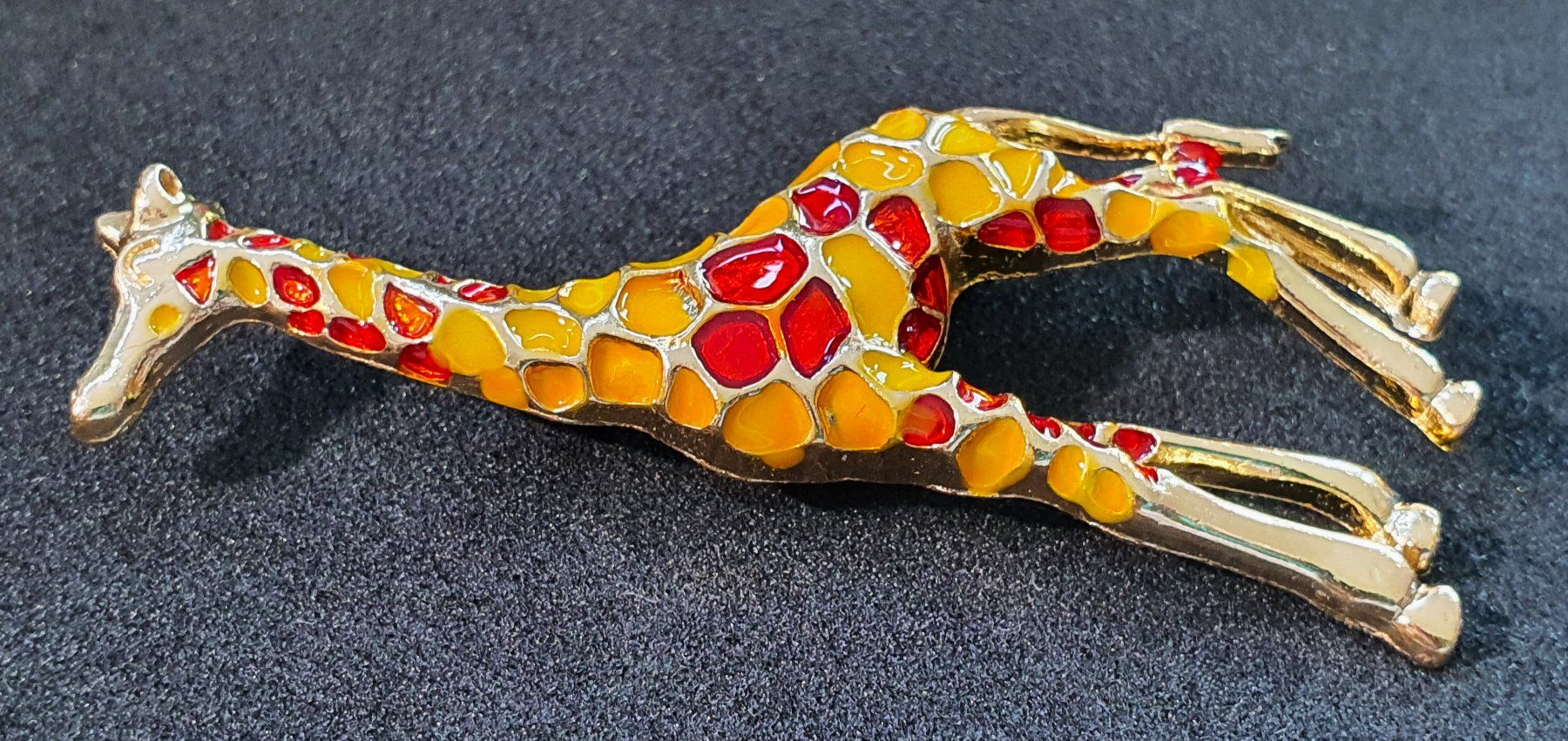 Spille & Fermagli: AA116 - Brosche Giraffe ca. 6.2 cm. – Usato da Reinach BL venduto da Boston-Verkauf 2