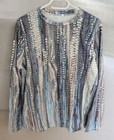 Langarm-Shirt blau-grau XL (40) - Spendenaktion