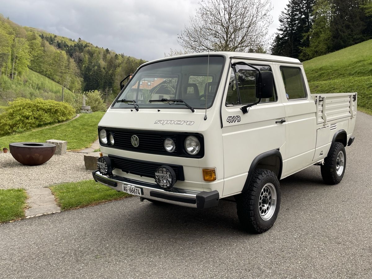 VW Autos: VW T3 Doka Syncro / ab Mfk 7.6.23 – Gebraucht aus Schmiedrued von  2