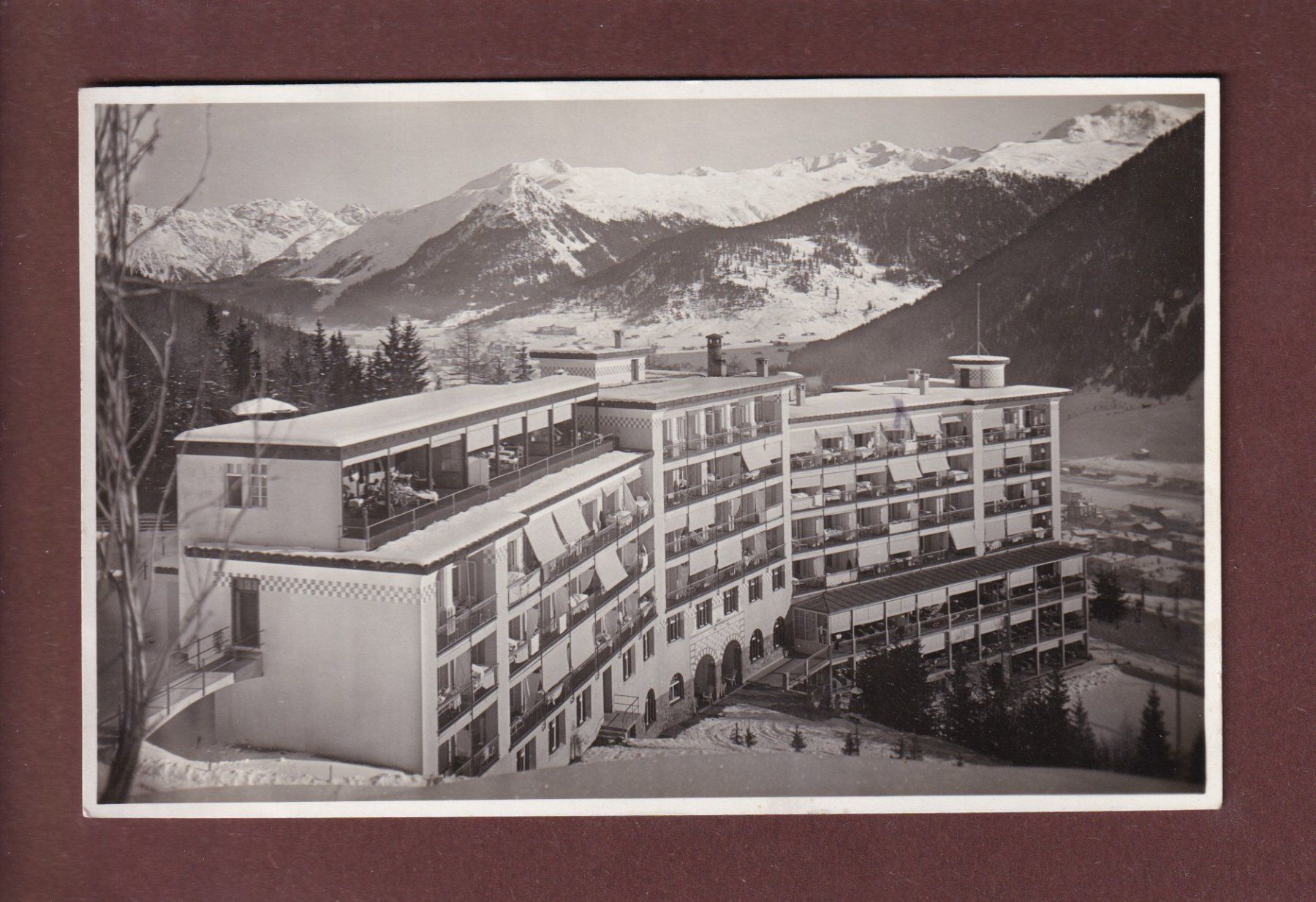 Cartoline postali: DAVOS - Thurg. Schaffh. Heilstätte – Usato da Pully venduto da nicecards