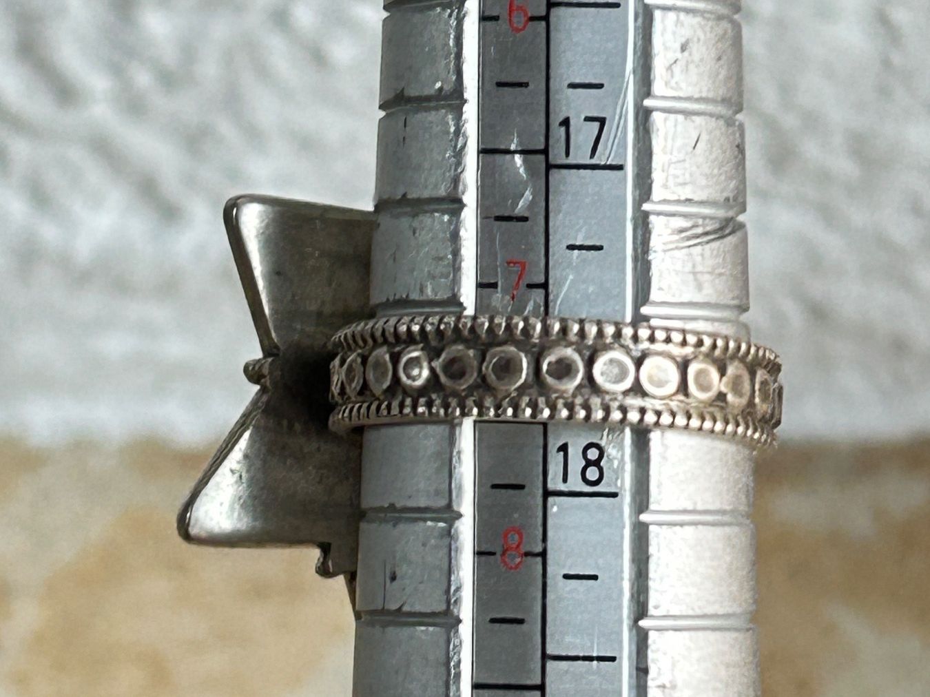 Anelli: Vintage Ring, Silberring STERN / Grösse 56 – Usato da Dittingen venduto da Bellevista 7