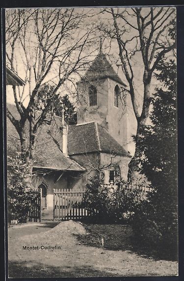 Cartoline postali: AK Montet-Cudrefin, Kirche – Usato da Berlin venduto da bartko-reher