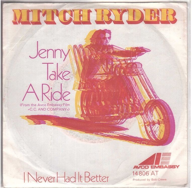 Dischi in vinile: Mitch Rider  --  Jenny take a ride  Single7 – Usato da Rheinau venduto da thespecials