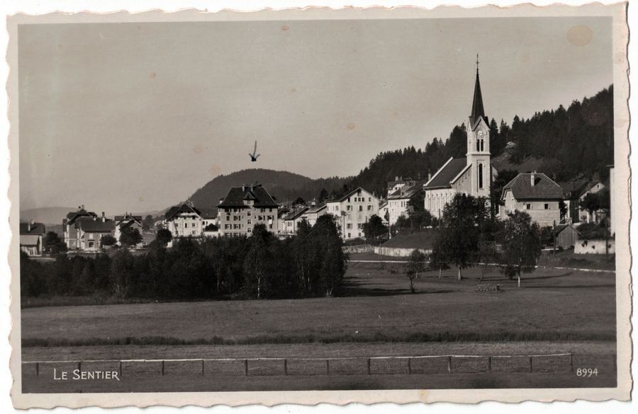 Cartoline postali: Le Sentier, vers 1935-40 – Usato da Frauenfeld venduto da POML