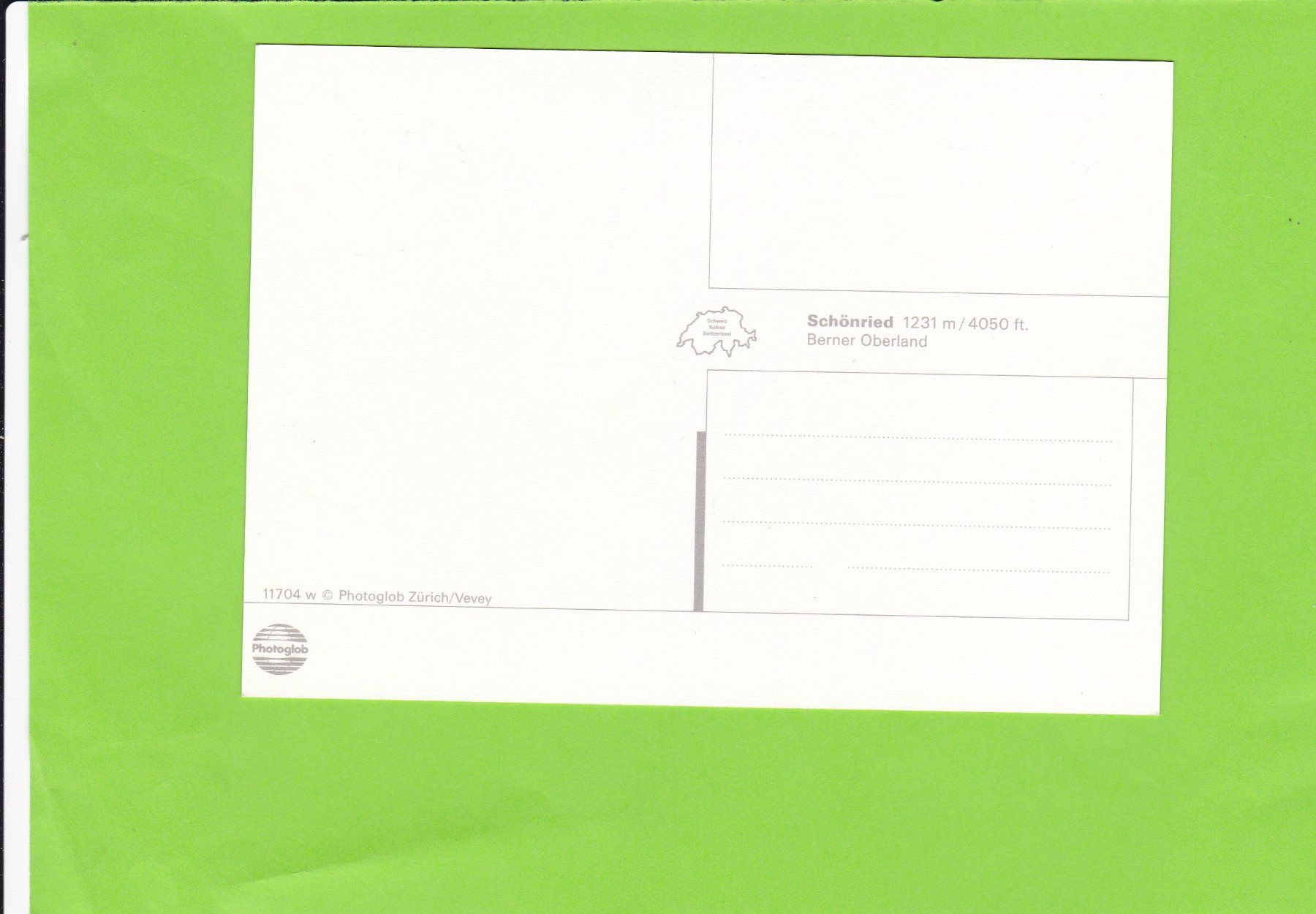 Cartoline postali: Schönried – Usato da St. Peterzell venduto da neckertal 1
