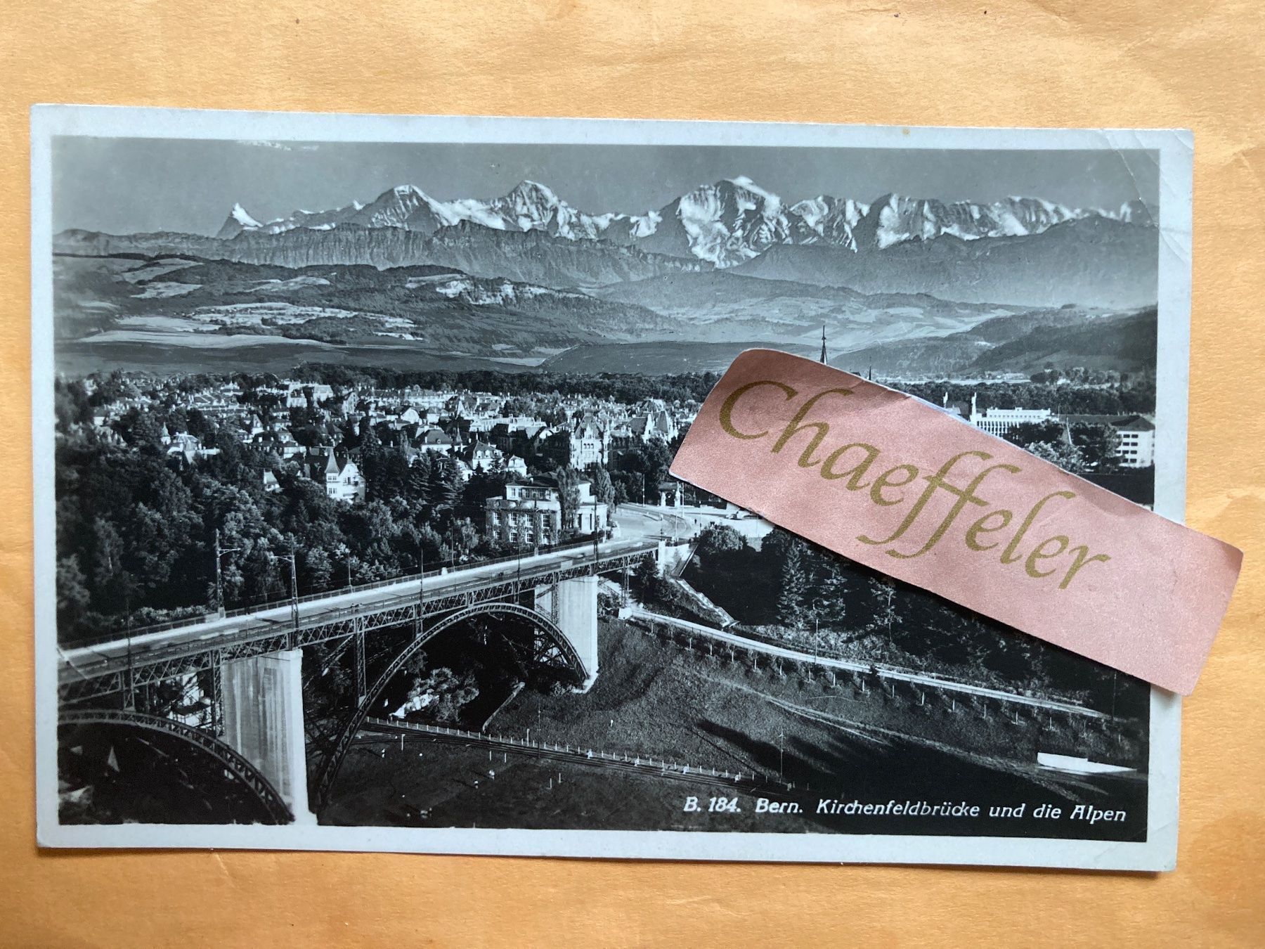 Ansichtskarten: 1934. Bern. Kirchenfeldbrücke und die – Gebraucht aus Zürich von Chaeffeler