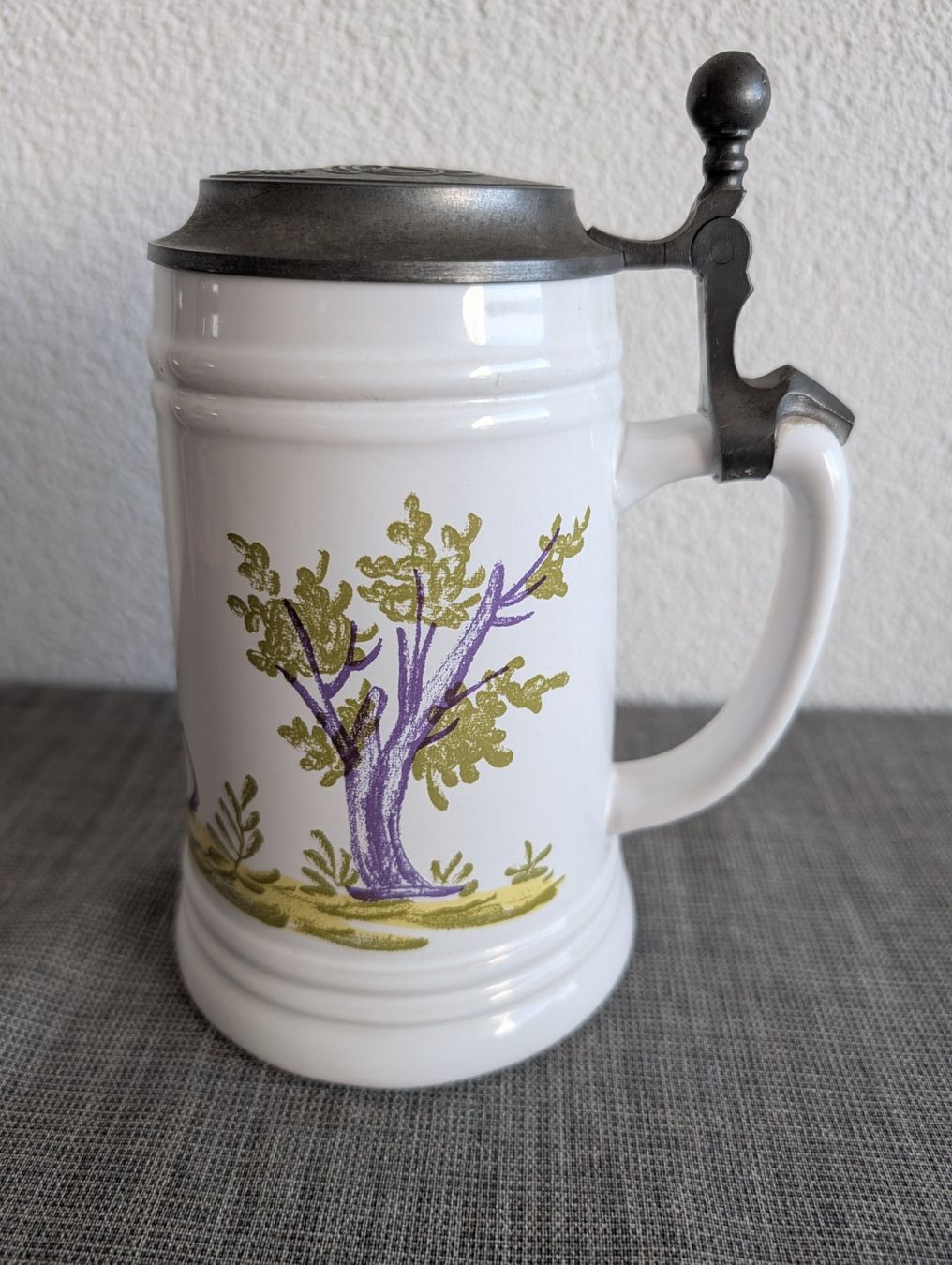 Haldengut Bicchieri: Haldengut-Bierkrug mit Zinndeckel – Usato da Bern venduto da ari_66yc 2