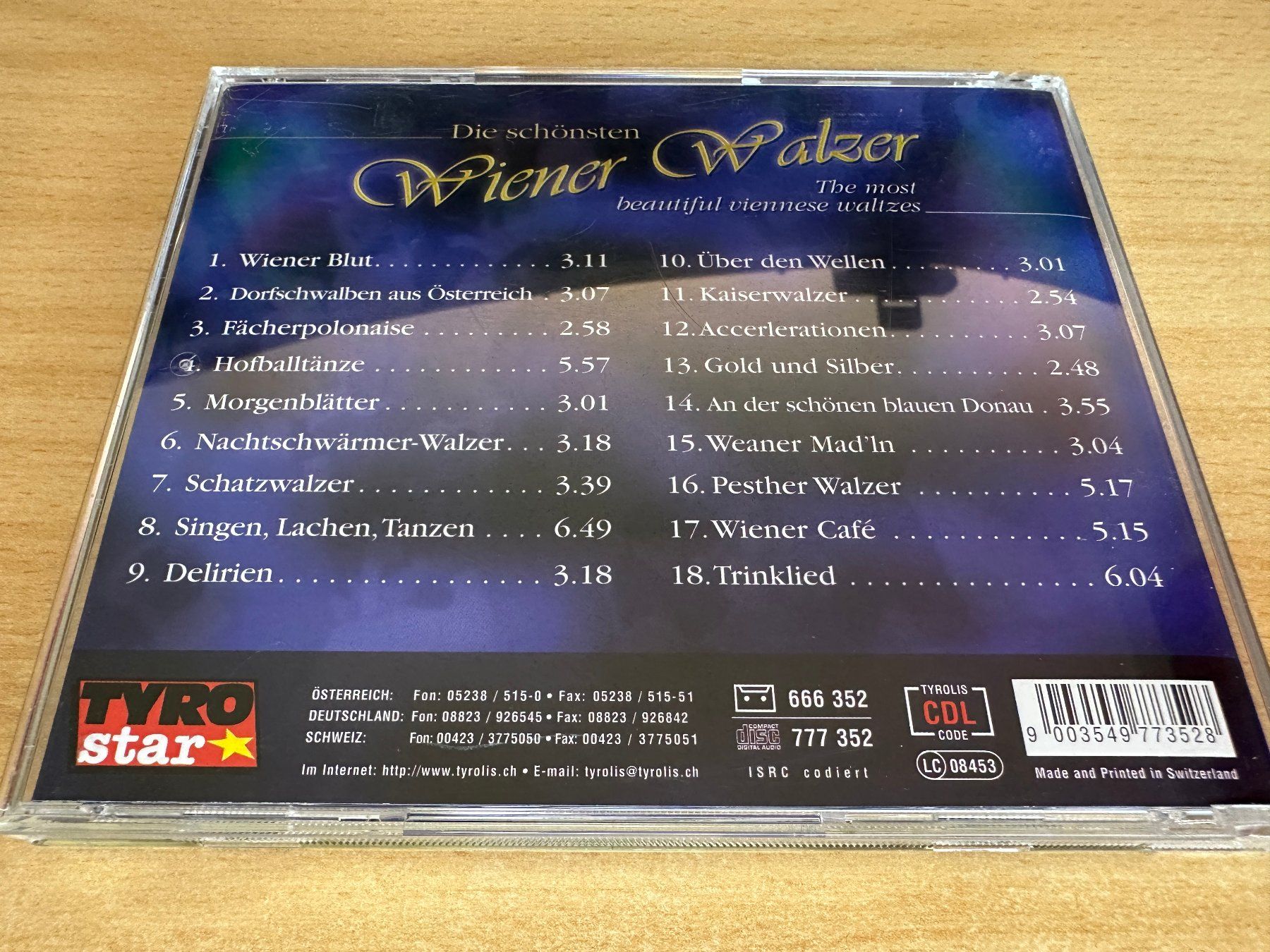 CD: Various - Die Schönsten Wiener Walzer – Usato da Rikon im Tösstal venduto da Alpenmutz 1