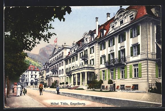 Cartoline postali: AK Engelberg, Hotel Titlis, 1914 – Usato da Berlin venduto da bartko-reher