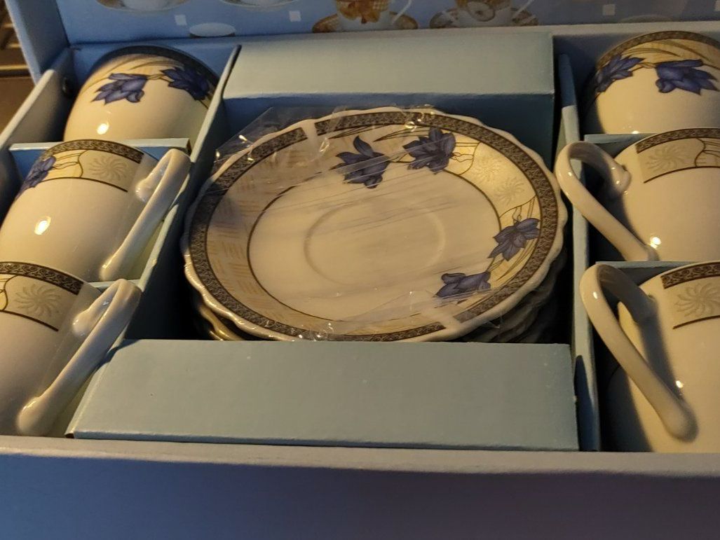 Tassen: 6 Tassen 6 Teller made in China – Neu und originalverpackt aus Dottikon von Oldyfreak 2