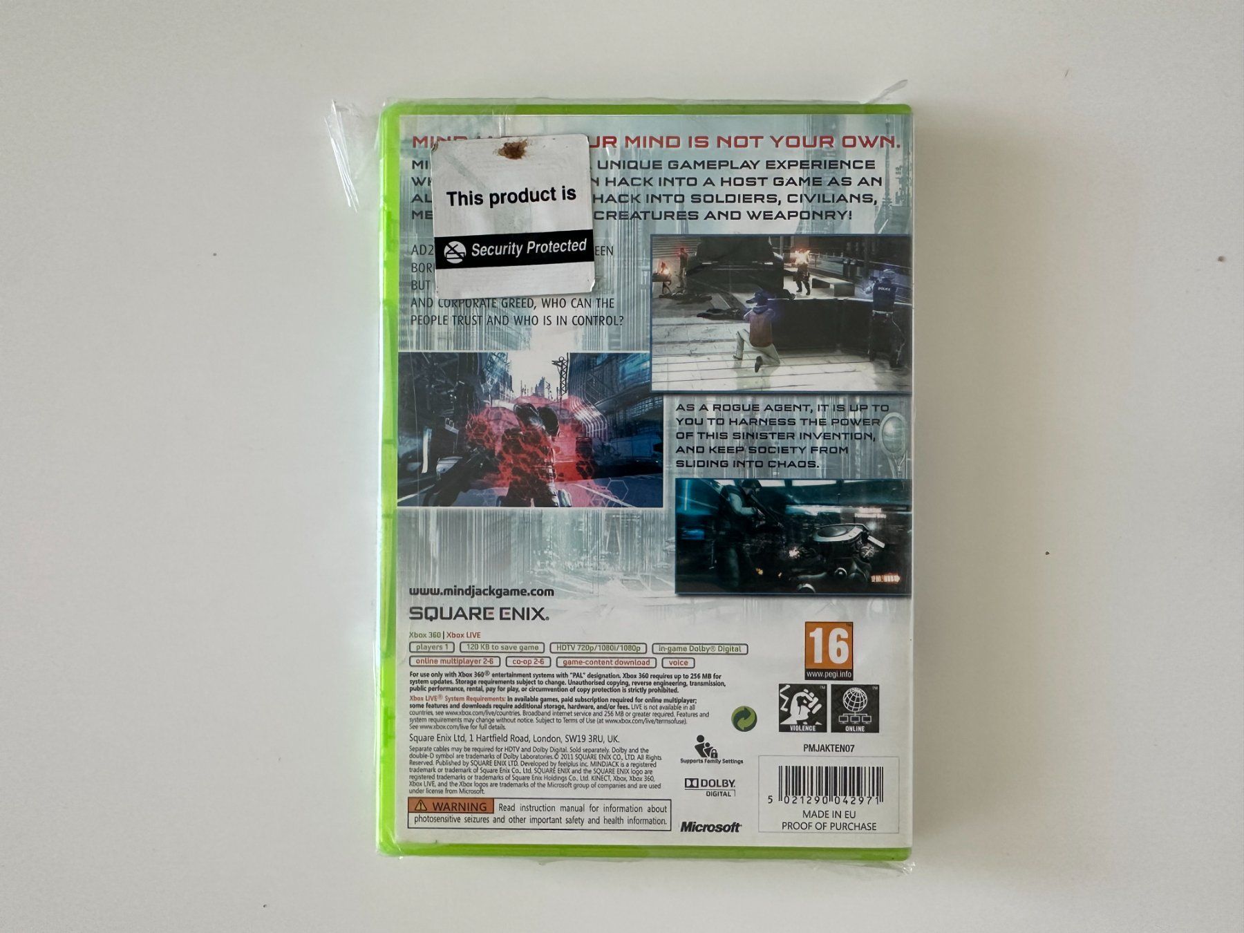 Microsoft Giochi: Mindjack, Xbox 360 Sealed – Nuovo e nell'imballaggio originale da Couvet venduto da Aura_aura 1