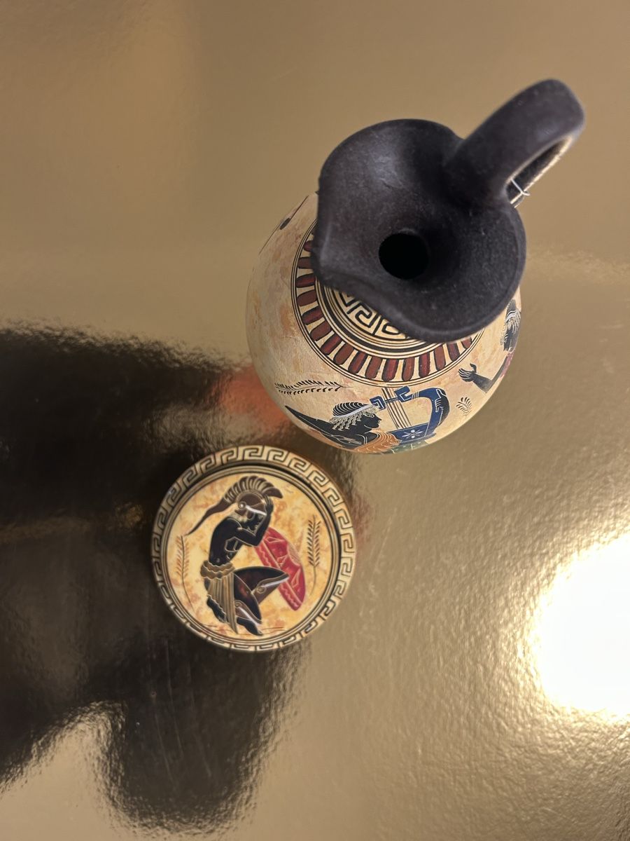 Tutte le decorazioni: Vase et ravier grecque copie officielle – Usato da Crissier venduto da AtelierDeuxSantos 4
