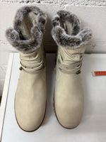 Neu Damenstiefel Pesaro gefüttert beige Grösse 42 neuwertig