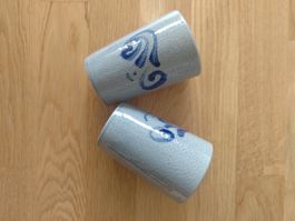 3 Keramik Gläser