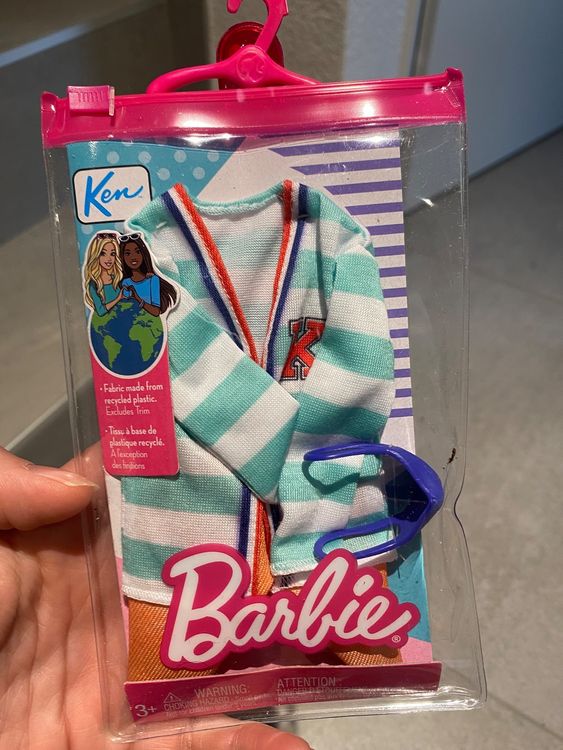 Lot De Vêtements Pour Poupée Ken – Pantalon En Polaire Et Pull Neufs, Lavables Et Résistants