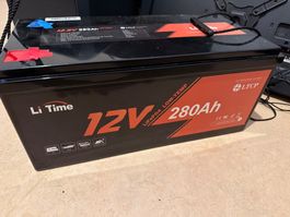 LiTime LiFePO4 12V 280Ah Plus — fast neu, 3-4x benutzt