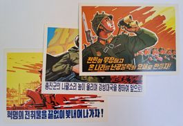 Nordkorea Propaganda Postkarten