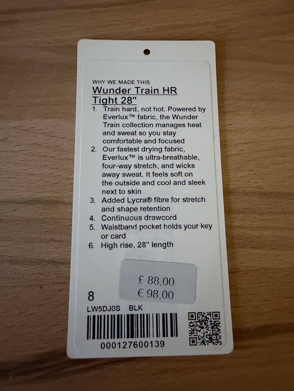 Lululemon Leggings: lululemon Wunder Train 28“ – Nuovo (secondo la descrizione) da Zürich venduto da and_fpn2 2