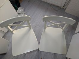 2X ROSENTORP Bar stool with backrest