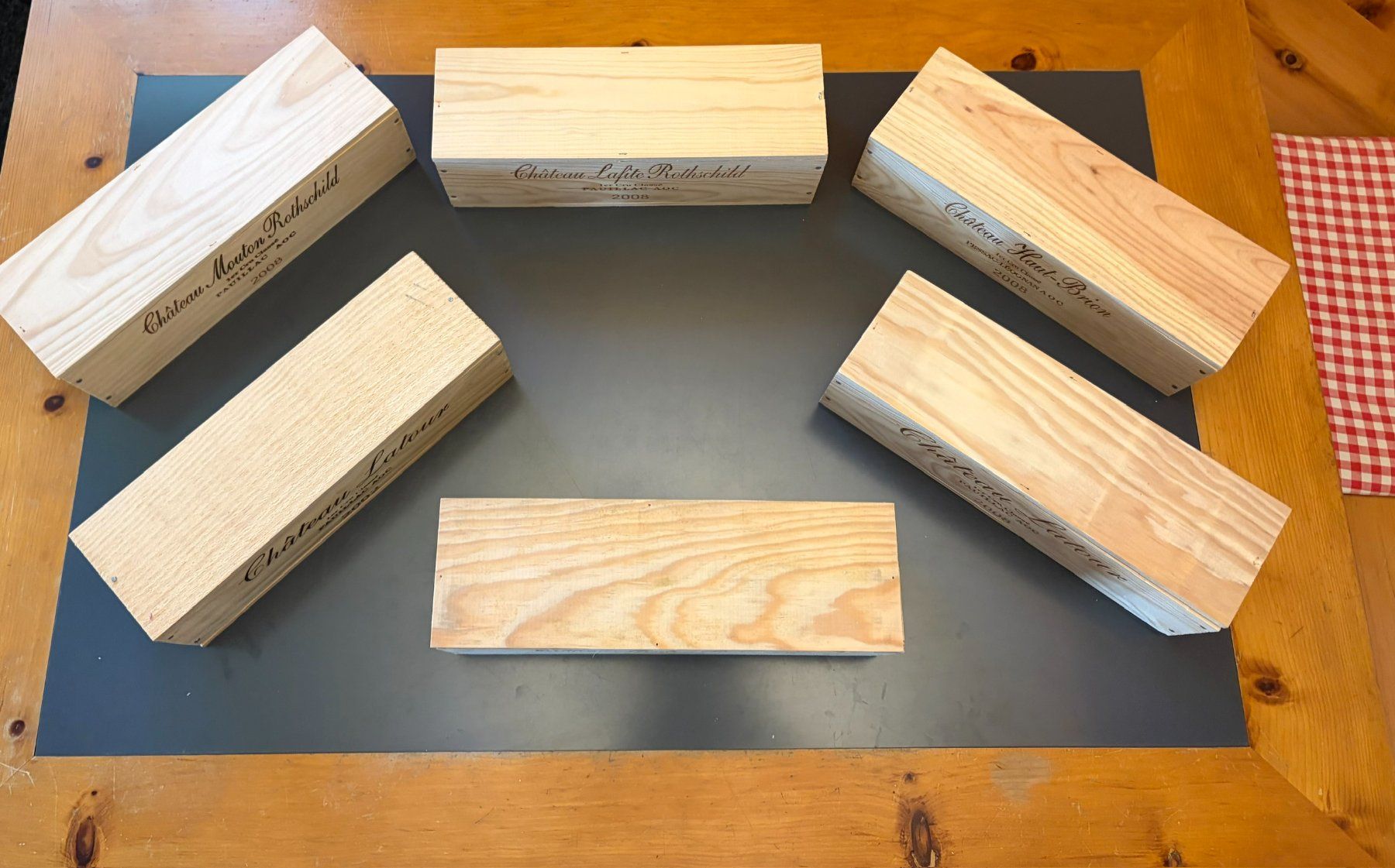 Altro: 6 Holz-Weinkistli – Usato da Brunnen venduto da Artemis53