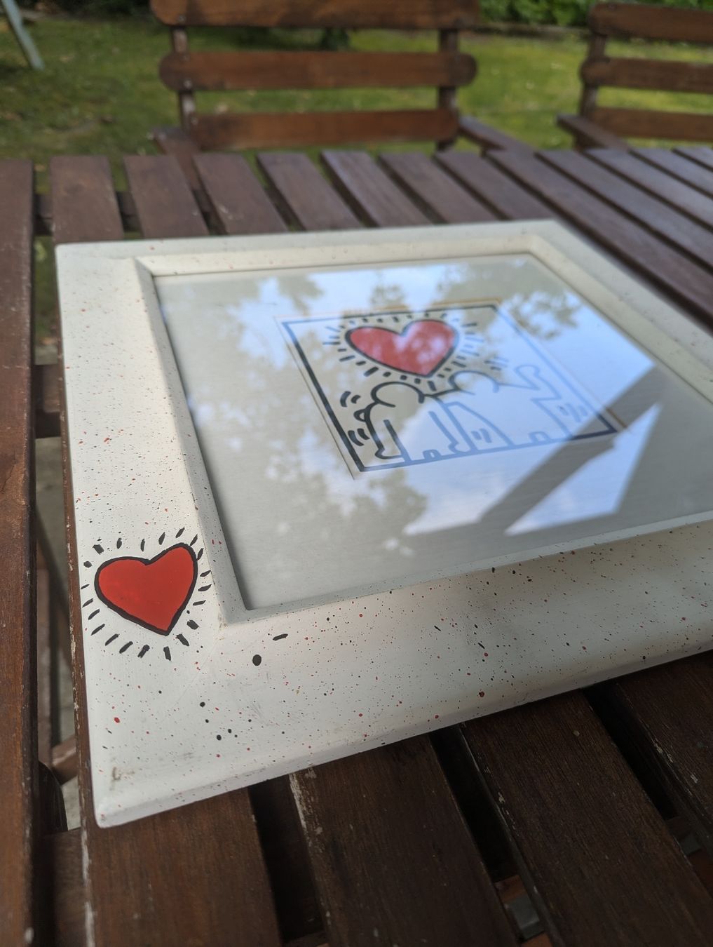Grafica & Litografie: Keith Haring "Freundschaft" Framed Pop Art Print – Usato da Erlinsbach SO venduto da Meytalien 3