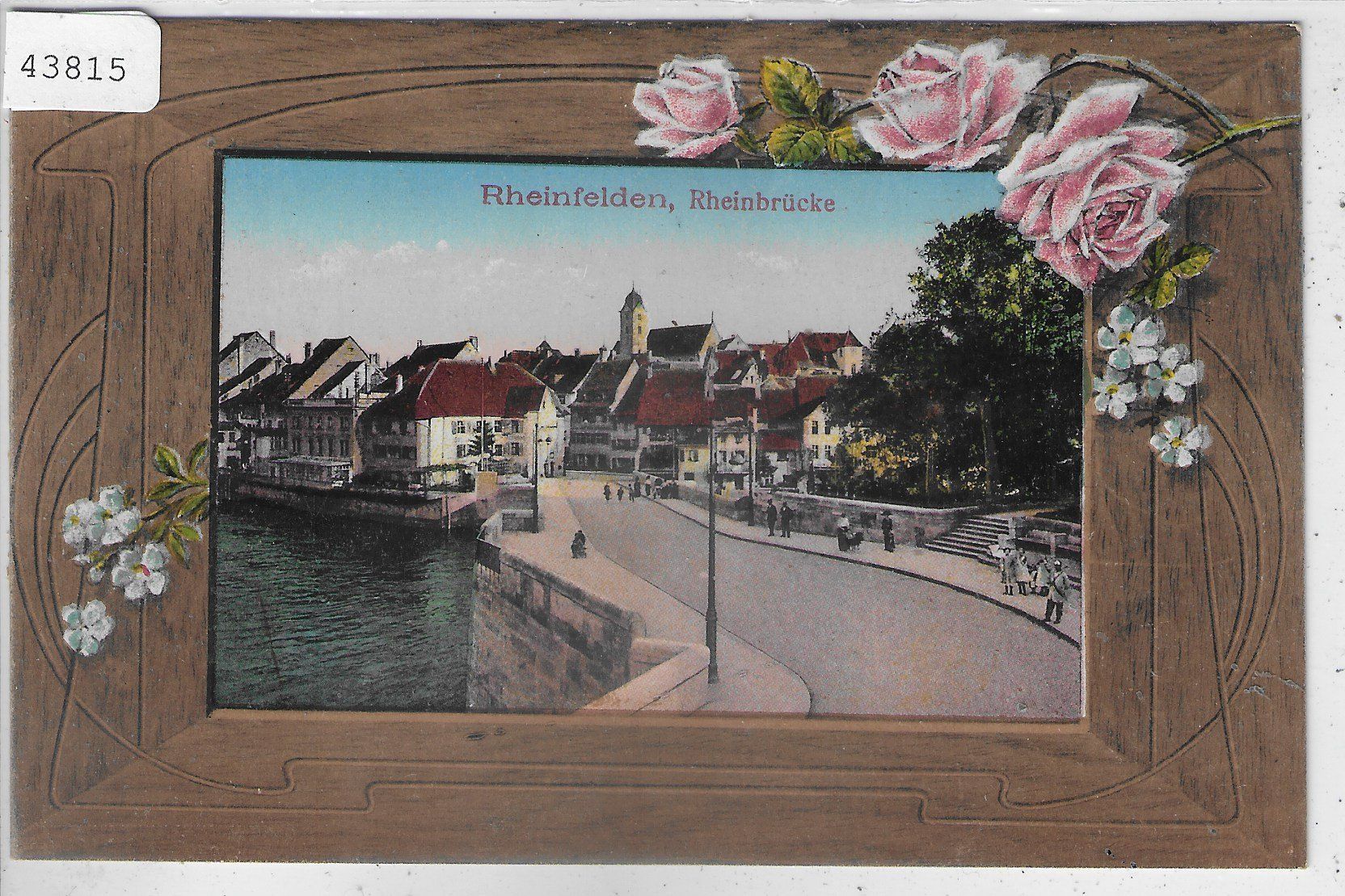 Cartoline postali: Rheinfelden - Rheinbrücke - Litho – Usato da Ettingen venduto da Kartenplanet