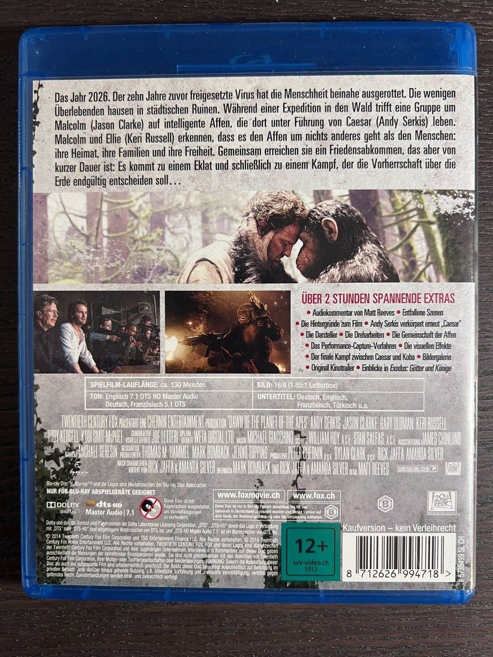 Tutti i DVDs: Planet der Affen - Revolution – Usato da Zürich venduto da Blu-ray_ZH 1