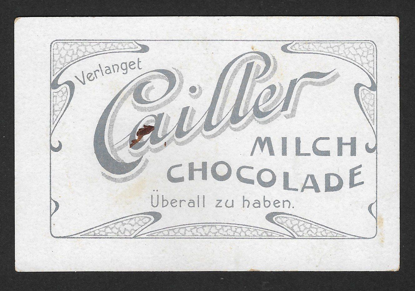 Carte collezionabili: Cailler Milch Chocolade : Mer de Glace , Chamonix (1920s) – Usato da Genève venduto da Brindisina2019 1