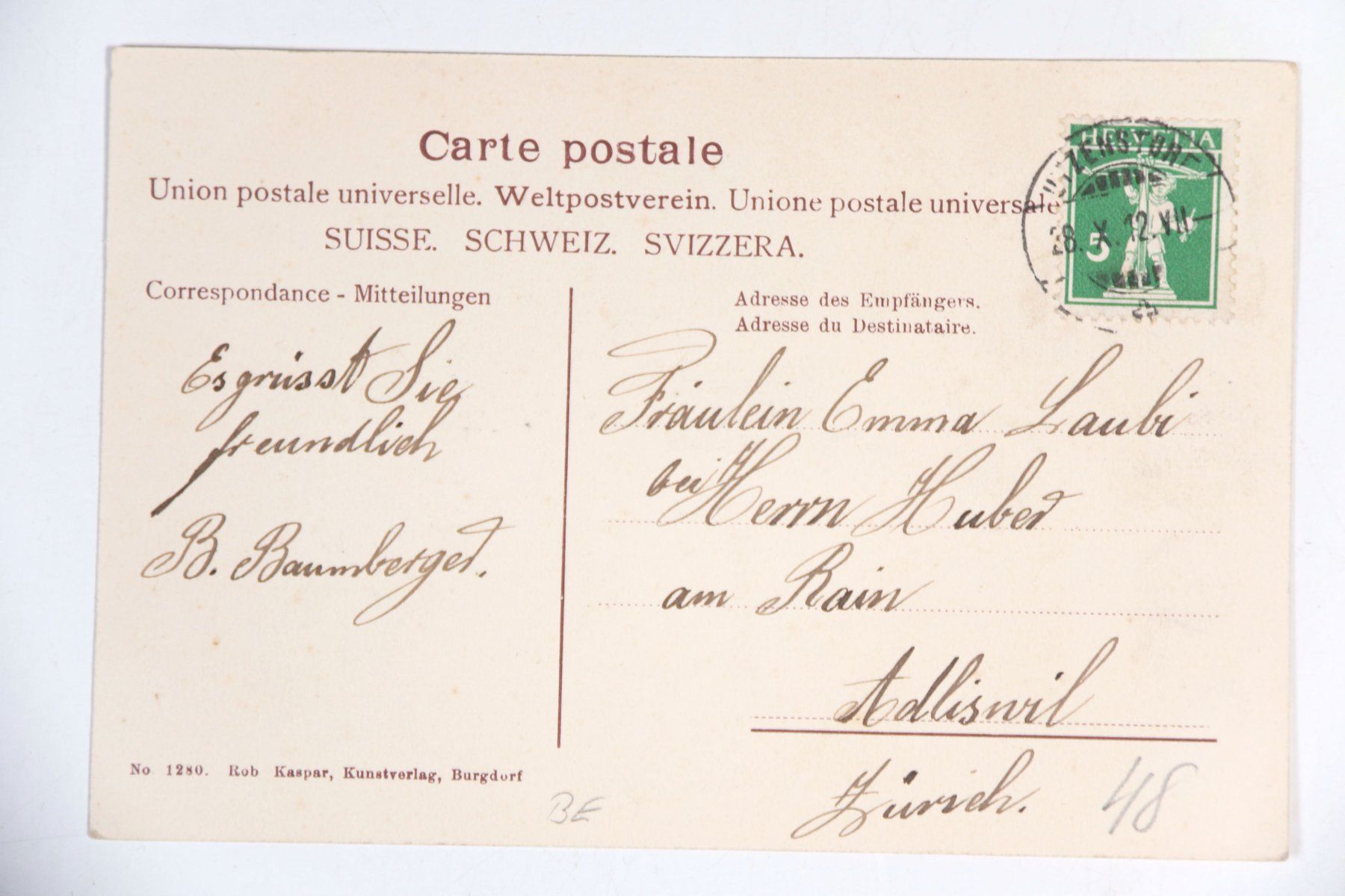 Cartoline postali: Schloss Landshut – Usato da Hettlingen venduto da Scholi99 1