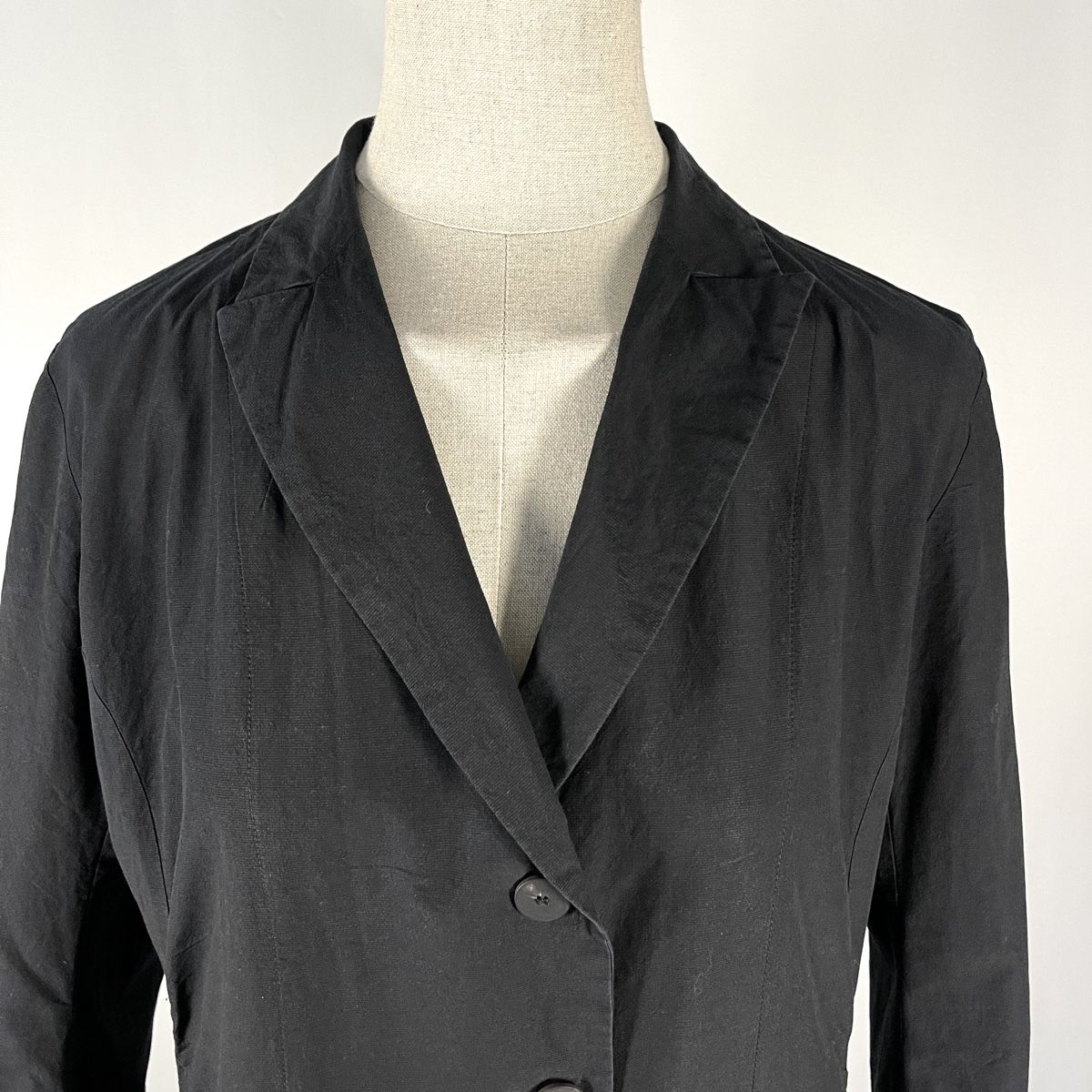 Cappotti: YUKAI Light Black Cotton Coat size L – Nuovo (secondo la descrizione) da Freienbach venduto da Avviivva_Shop 2