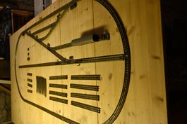 Horny Dublo 3 rails / circuit complet avec 1 voiture