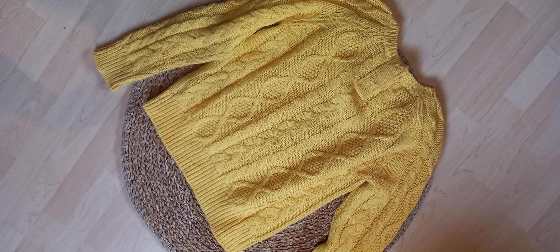 Maglioni & Felpe: Frühlings-Special: Zopfmuster Pullover in Gelb, Grösse L – Nuovo (secondo la descrizione) da Rebstein venduto da bestforyou 1