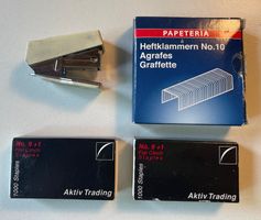 Postitch Klammeraffe und Heftklammern No.10 + No.9