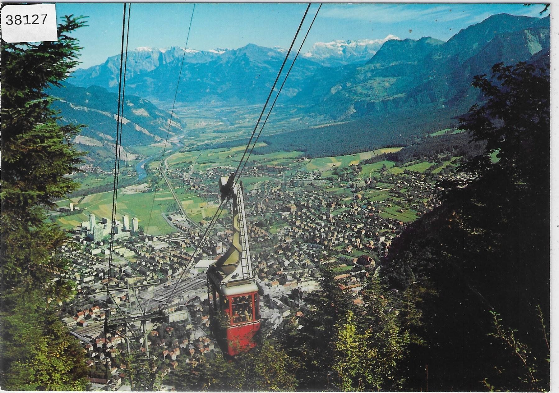 Ansichtskarten: Chur mit Luftseilbahn Brambrüesch – Gebraucht aus Ettingen von Kartenplanet