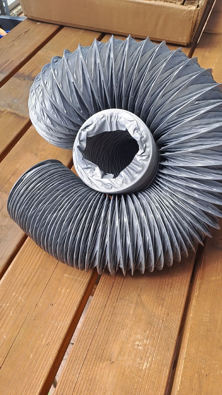 Lüftung: Abluftschlauch pvc 6m lang 10cm durchmesser – Neu und originalverpackt aus Etziken von kre_c6vd